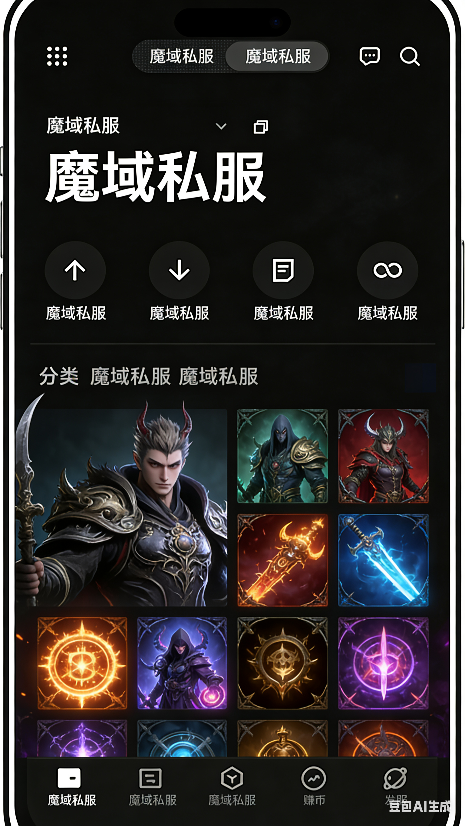 魔域私服挂机设置面板